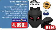 NORTH PACİFİC LEDLİ MOTOSİKLET SIRT ÇANTASI fiyat ve kampanya bilgisi